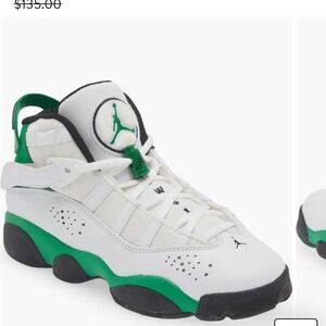 Jordan 6 Rings (Lucky Green/white) kids size 11c NEW